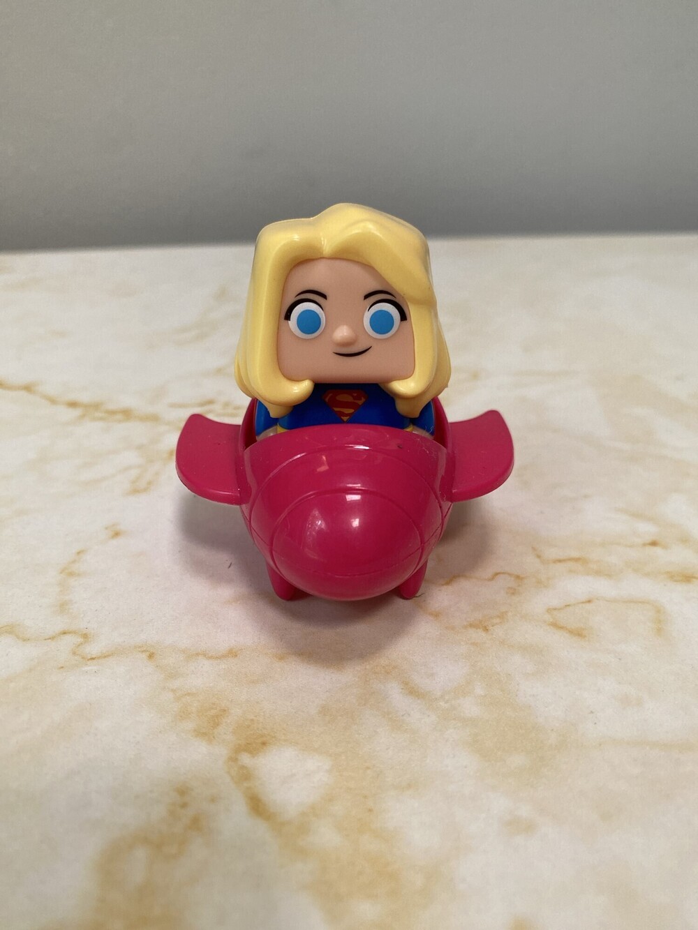 Wendy's DC Rides Supergirl Figure and Pink Rocket Vehicle Toy